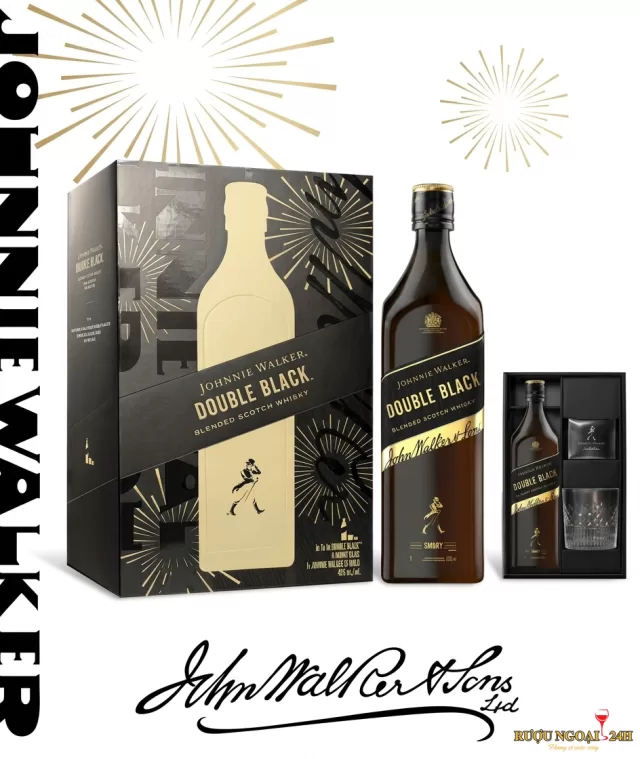 Johnnie Walker Double Black Label - Hộp quà 2027