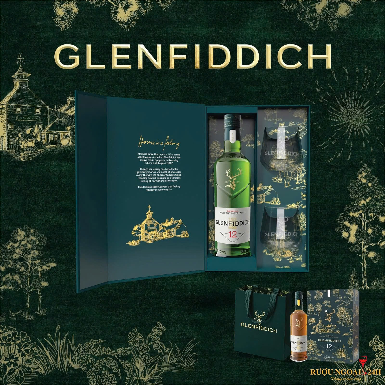 GLENFIDDICH 12 YO HỘP QUÀ 2027
