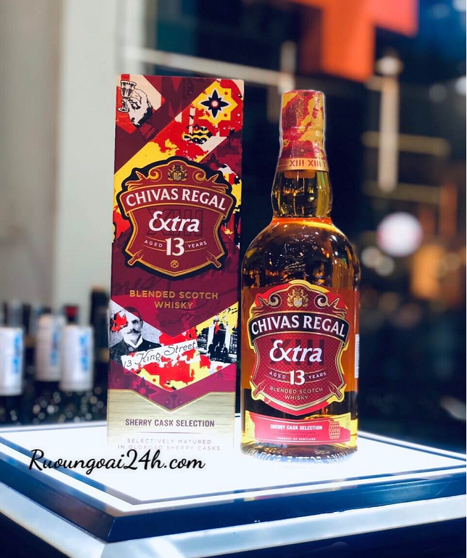 Rượu Chivas 13 đỏ Sherry cask 2024