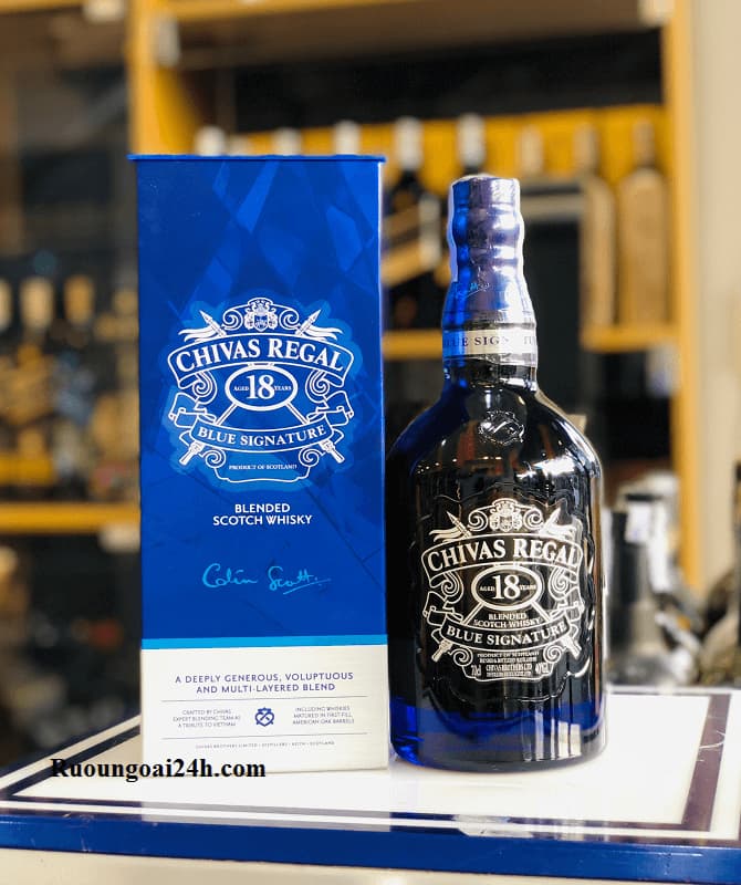 Rượu Chivas 18 Blue Regal mới