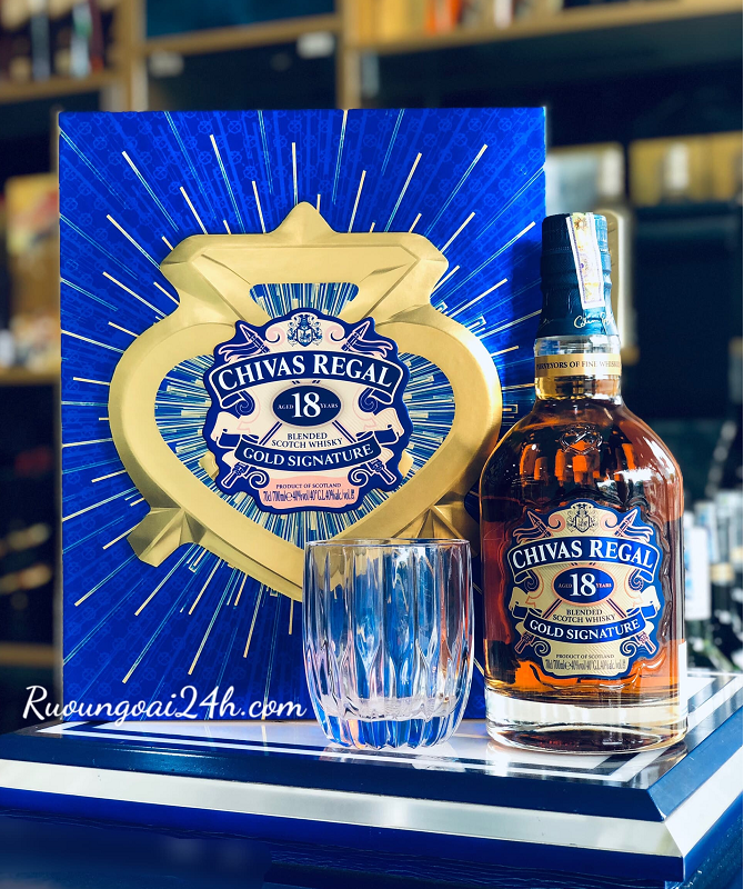 Rượu Chivas 18 Gold Regal Hộp Quà 2024