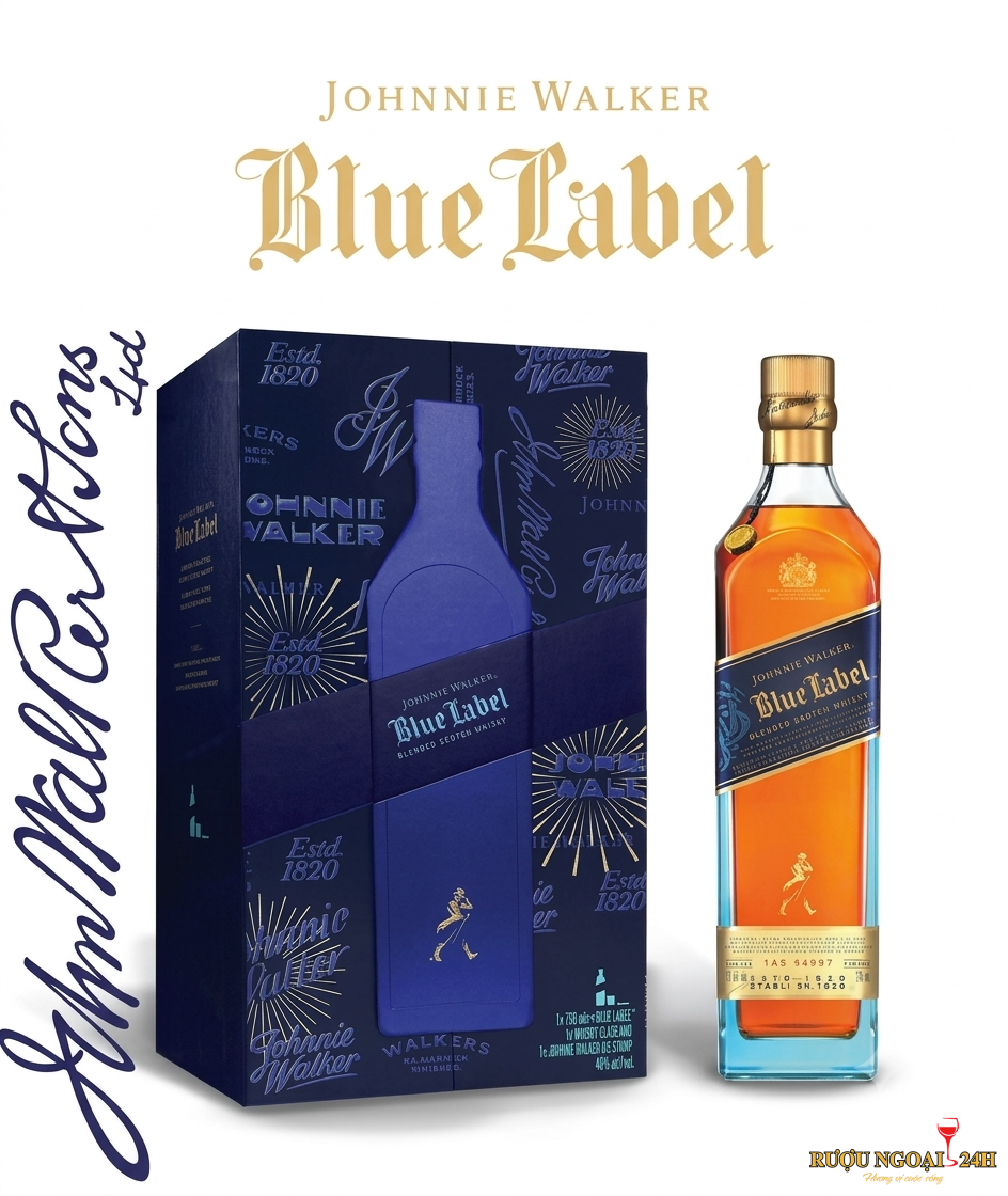 Johnnie Walker Blue Label 75cl – Goat F27_ Hộp quà 2027