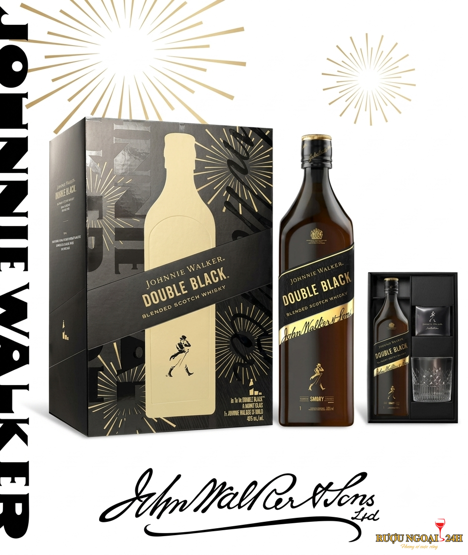 Johnnie Walker Double Black Label - Hộp quà 2027