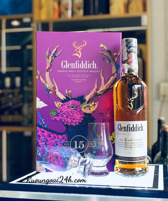 Rượu Glenfiddich 15 F24 hộp quà Tết