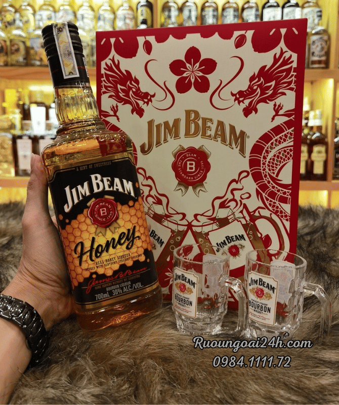 Rượu Jim Beam Honey Hộp Quà 2024