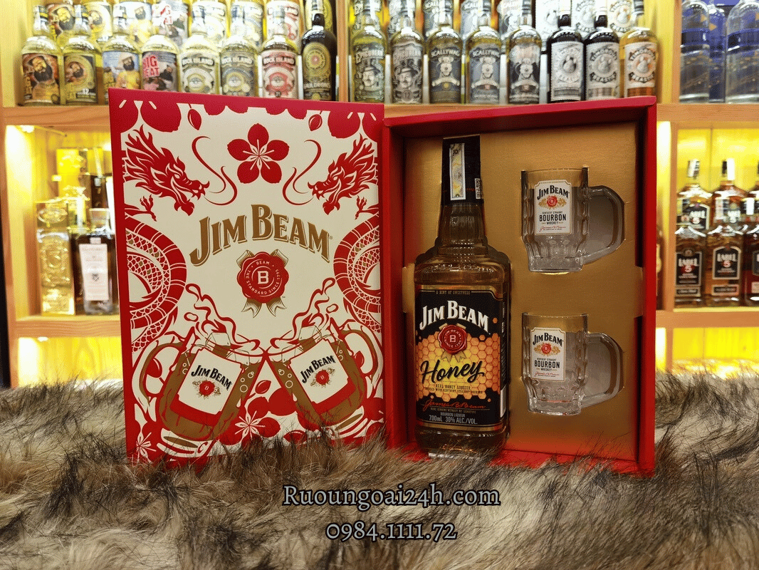 Rượu Jim Beam Honey Hộp Quà 2024 2