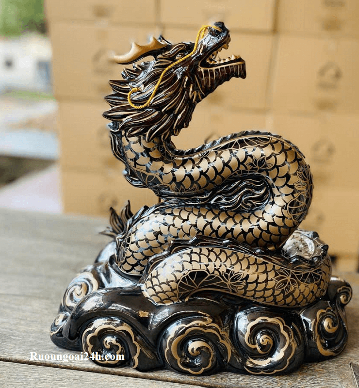 Rượu Rồng Vàng 2024 Long Vân Hội - Nâu đen