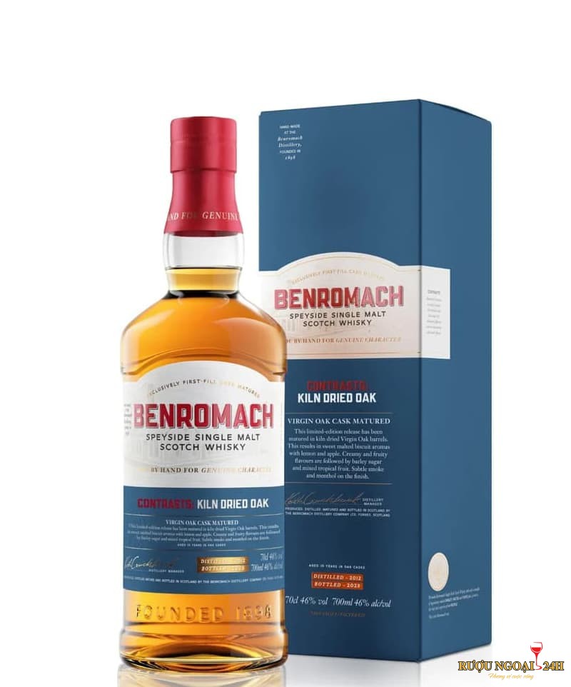 Rượu Benromach Speyside Virgin Oak Kiln Dried 2012